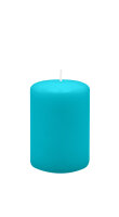 Stumpenkerzen 100 x  Ø 70 mm, Ocean Blau, 12...