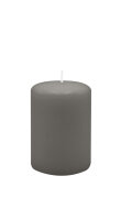 Stumpenkerzen 100 x  Ø 70 mm, Grau, 12 Stück