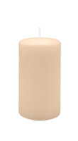 Stumpenkerzen 130 x  Ø 70 mm, Champagner, 12...