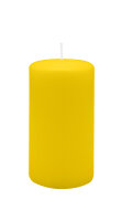 Stumpenkerzen 130 x  Ø 70 mm, Zitrone Gelb, 12...