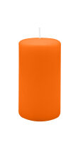 Stumpenkerzen 130 x  Ø 70 mm, Mandarin Orange, 12...