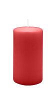 Stumpenkerzen 130 x  Ø 70 mm, Rot, 12 Stück