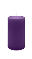 Stumpenkerzen 130 x  Ø 70 mm, Violett, 12 Stück