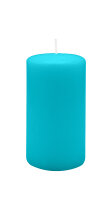 Stumpenkerzen 130 x  Ø 70 mm, Ocean Blau, 12...