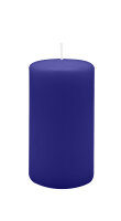 Stumpenkerzen 130 x  Ø 70 mm, Royalblau, 12...