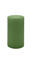 Stumpenkerzen 130 x  Ø 70 mm, Grün, 12...
