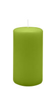 Stumpenkerzen 130 x  Ø 70 mm, Limonegrün, 12...