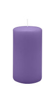 Stumpenkerzen 130 x  Ø 70 mm, Veilchen, 12 Stück