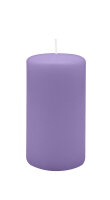 Stumpenkerzen 130 x  Ø 70 mm, Lavendel-Lilac, 12...