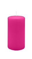 Stumpenkerzen 130 x  Ø 70 mm, Fuchsia Pink, 12...