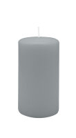 Stumpenkerzen 130 x  Ø 70 mm, Silbergrau, 12...