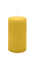 Stumpenkerzen 130 x  Ø 70 mm, Mostard Senf, 12...