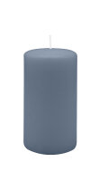 Stumpenkerzen 130 x  Ø 70 mm, Pacific Blau Grau,...