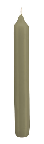 Tafelkerzen Antik Grün 200 x Ø 25 mm, 12 Stück