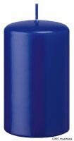 Stumpenkerzen (Flachkopf) Royalblau 250 x Ø 80 mm,...