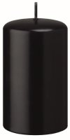 Stumpenkerzen (Flachkopf) Schwarz 200 x Ø 70 mm, 4...