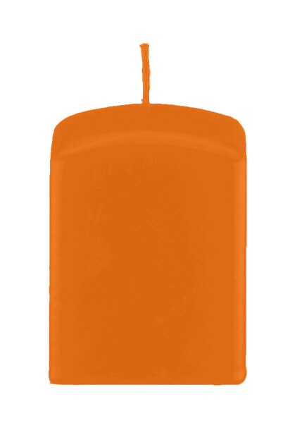 Quaderkerzen Mango Orange 80 x Ø 60/60 mm, 4 Stück