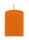 Quaderkerzen Mango Orange 80 x Ø 60/60 mm, 4 Stück