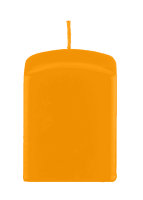 Quaderkerzen Honig 80 x Ø 60/60 mm, 4 Stück