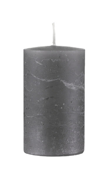 Kerzen Rustik Stumpen Grey Grau 50 x Ø 50 mm, 1 Stück