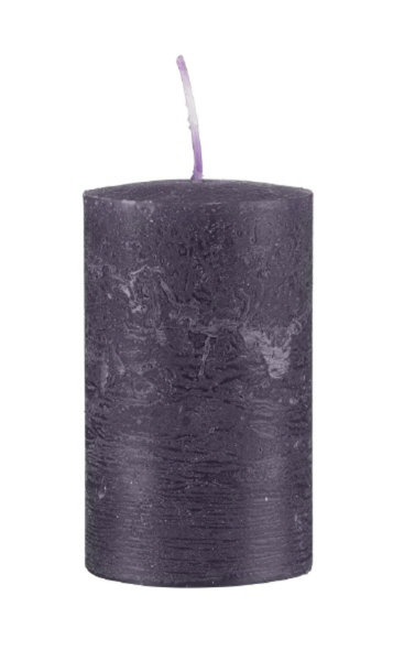 Kerzen Rustik Stumpen Lila 50 x Ø 50 mm, 1 Stück