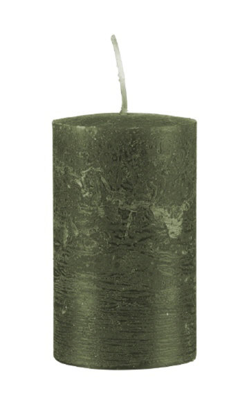 Kerzen Rustik Stumpen Olive 50 x Ø 50 mm, 1 Stück