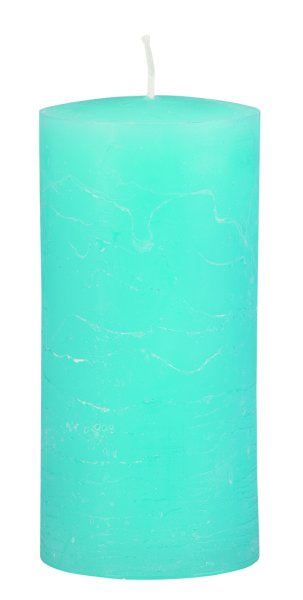 Kerzen Rustik Stumpen Ocean Blau 100 x Ø 50 mm, 1 Stück