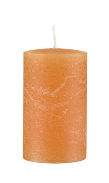 Kerzen Rustik Stumpen Orange 80 x Ø 60 mm, 1 Stück