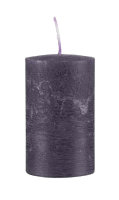 Kerzen Rustik Stumpen Lila 80 x Ø 60 mm, 1 Stück