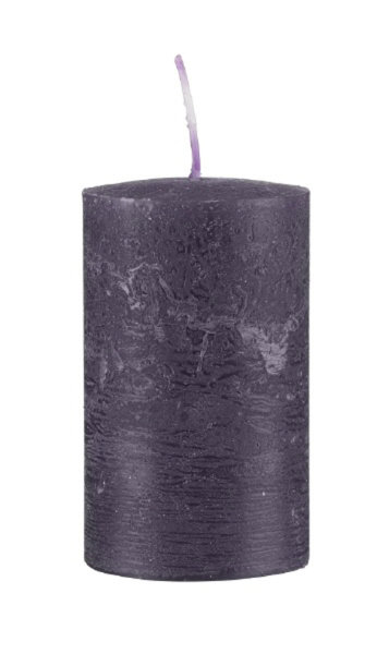 Kerzen Rustik Stumpen Lila 120 x Ø 60 mm, 1 Stück
