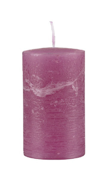 Kerzen Rustik Stumpen Pink 120 x Ø 60 mm, 1 Stück