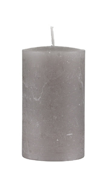 Kerzen Rustik Stumpen Taupe 120 x Ø 60 mm, 1 Stück