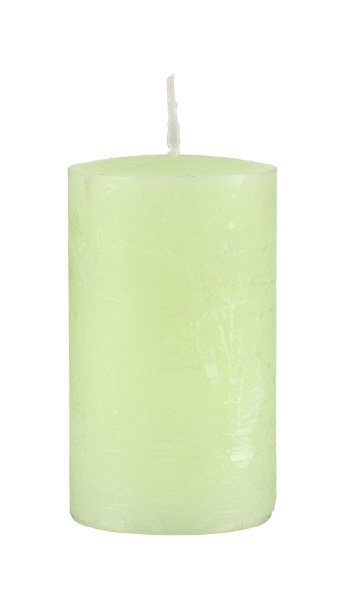 Kerzen Rustik Stumpen Gentlemay Grün 100 x Ø 70 mm, 1 Stück
