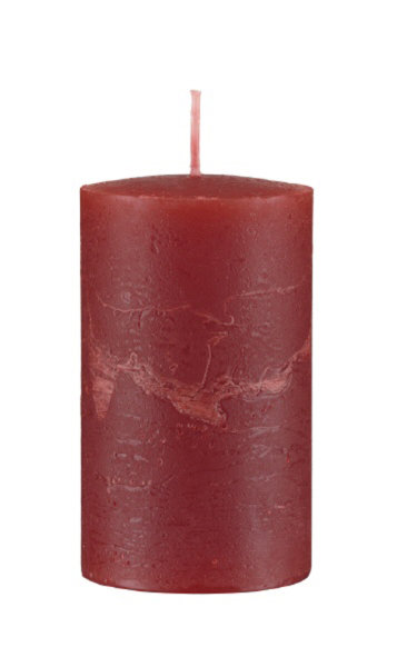 Kerzen Rustik Stumpen Weihnachtsrot 100 x Ø 70 mm, 1 Stück