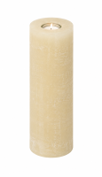 Rustik Kerzen mit Teelichteinsatz Champagner  250 x...