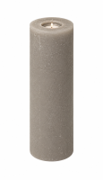 Rustik Kerzen mit Teelichteinsatz Taupe  250 x Ø...