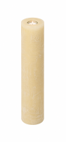 Rustik Kerzen mit Teelichteinsatz Champagner  300 x...