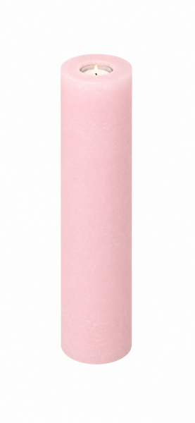 Rustik Kerzen mit Teelichteinsatz Rose  300 x Ø 100 mm