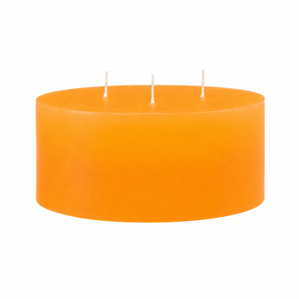 3-Docht Kerze Gelb 75 x Ø 150 mm, 1 Stück