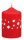 Weihnachtskerzen Sterne in Samt-Optik Rot 80 x 60 mm, 4er Set
