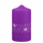 Weihnachtskerzen Eiskristalle in Samt-Optik Purple Lila 150 x 70 mm, 4er Set