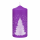 Weihnachtskerzen Weihnachtsbaum in Samt-Optik Purple Lila 150 x 70 mm, 4er Set