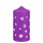 Weihnachtskerzen Schneeflocken in Samt-Optik Purple Lila 150 x 70 mm, 4er Set