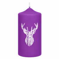 Weihnachtskerzen Geweih in Samt-Optik Purple Lila 150 x...