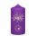 Weihnachtskerzen Weihnachtszauber in Samt-Optik Purple Lila 120 x 60 mm, 4er Set