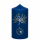 Weihnachtskerzen Weihnachtszauber in Samt-Optik Midnight Blue 120 x 60 mm, 4er Set