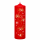 Weihnachtskalenderkerze Weihnachtszauber in Samt-Optik Rot 250 x 70 mm