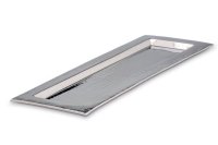 Tablett Edelstahl gehämmert 54 x 19 cm
