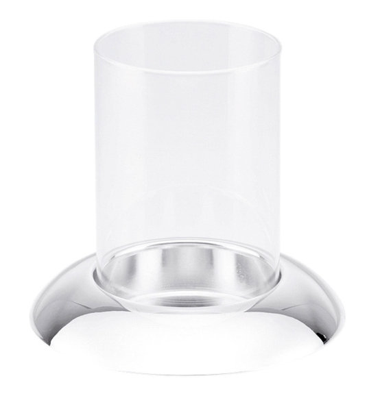 Windlicht versilbert glatt poliert, H 13 cm, Ø 13 cm
