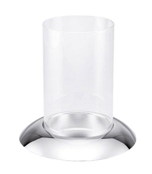 Windlicht versilbert glatt poliert, H 18 cm, Ø 17 cm